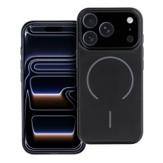 AG Glass MagSafe Back Case priekš Apple iPhone 13 Pro - Melns - plastikāta aizmugures apvalks / bampers-vāciņš