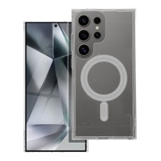 Clear Mag Cover MagSafe (STR) Case priekš Samsung Galaxy S24 Ultra 5G S928 - Caurspīdīgs - silikona aizmugures apvalks / bampers-vāciņš