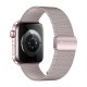 Forcell F-Design (FA14) Magnetic Steel Milanese Watch Strap priekš Apple Watch 42 / 44 / 45 / 46mm / Ultra 49 mm - Rozā Zelts - siksniņas (jostas) viedpulksteņiem no nerūsējoša tērauda ar magnētu