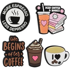 3D Sticker Set (5.gab) - Coffee - uzlīmju komplekts