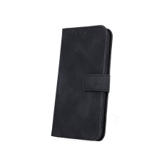 Smart Velvet Book Case priekš Samsung Galaxy S26 Plus 5G - Melns - sāniski atverams maciņš ar stendu / grāmatveida maks