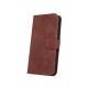 Smart Velvet Book Case priekš Samsung Galaxy S26 Plus 5G - Brūns - sāniski atverams maciņš ar stendu / grāmatveida maks