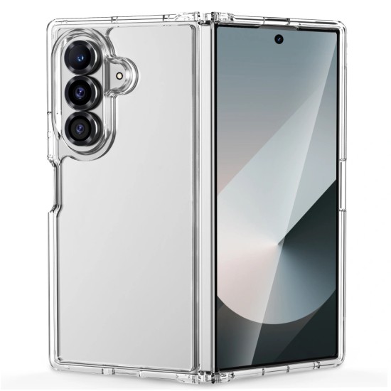 Tech-Protect FlexAir Hybrid Back Case priekš Samsung Galaxy Fold8 Ultra 5G - Caurspīdīgs - triecienizturīgs silikona aizmugures apvalks / bampers-vāciņš