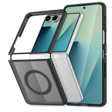 Tech-Protect Magmat Magsafe Back Case priekš Samsung Galaxy Flip8 5G - Melns - silikona aizmugures apvalks / bampers-vāciņš