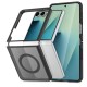 Tech-Protect Magmat Magsafe Back Case priekš Samsung Galaxy Flip8 5G - Melns - silikona aizmugures apvalks / bampers-vāciņš