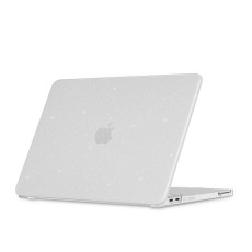 Tech-Protect Smartshell Protective Case priekš Apple MacBook Neo 13-inch (2026) A3404 - Caurspīdīgs / Spīdumi - plastikas no abām pusēm apvalks / maciņš