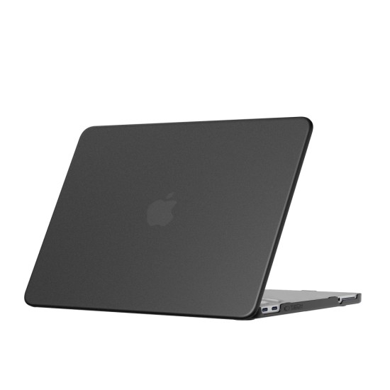 Tech-Protect Smartshell Protective Case priekš Apple MacBook Neo 13-inch (2026) A3404 - Melns / Matēts - plastikas no abām pusēm apvalks / maciņš