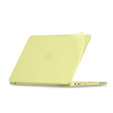 Tech-Protect Softshell Protective Case priekš Apple MacBook Neo 13-inch (2026) A3404 - Matēts Citrons - silikona no abām pusēm apvalks / maciņš