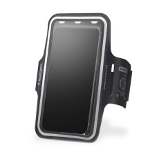 Spigen A703 Universal Sport Armband priekš viedtālruņiem ar 6.5 - 6.9 inch ekrānu - Melns - Universāls maks ietvars - Sporta futrālis rokas aproce fitnesam saite