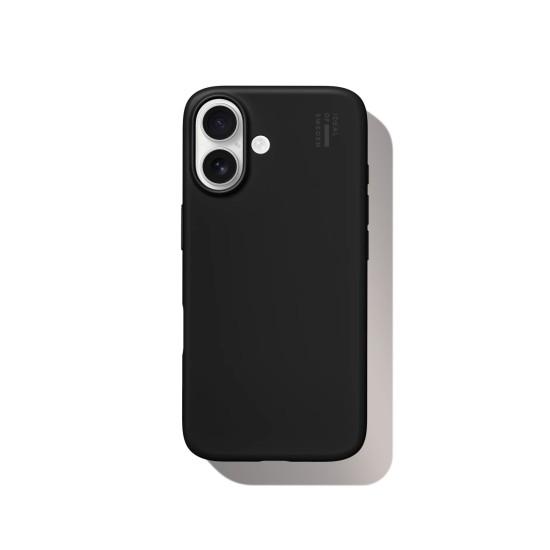 iDeal of Sweden Slim (1mm) Back Case with MagSafe priekš Apple iPhone 16 - Matte Black - polikarbonāta aizmugures apvalks / bampers-vāciņš