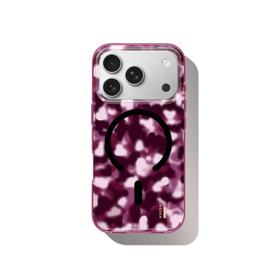 iDeal of Sweden Clear MagSafe Back Case priekš Apple iPhone 17 Pro Max / 18 Pro Max - Cherry Crush - silikona aizmugures apvalks / bampers-vāciņš