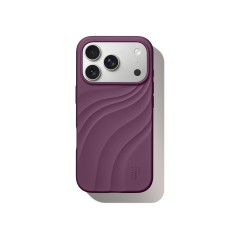 iDeal of Sweden Soft Swirl Silicone MagSafe Back Case priekš Apple iPhone 17 Pro / 18 Pro - Velvet Plum - silikona aizmugures apvalks / bampers-vāciņš