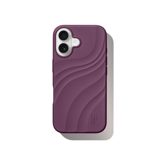 iDeal of Sweden Soft Swirl Silicone MagSafe Back Case priekš Apple iPhone 17 - Velvet Plum - silikona aizmugures apvalks / bampers-vāciņš