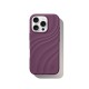 iDeal of Sweden Soft Swirl Silicone MagSafe Back Case priekš Apple iPhone 16 Pro - Velvet Plum - silikona aizmugures apvalks / bampers-vāciņš