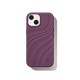 iDeal of Sweden Soft Swirl Silicone MagSafe Back Case priekš Apple iPhone 13 / 14 / 15 / 16e / 17e - Velvet Plum - silikona aizmugures apvalks / bampers-vāciņš