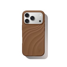 iDeal of Sweden Soft Swirl Silicone MagSafe Back Case priekš Apple iPhone 17 Pro / 18 Pro - Salted Caramel - silikona aizmugures apvalks / bampers-vāciņš