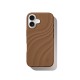 iDeal of Sweden Soft Swirl Silicone MagSafe Back Case priekš Apple iPhone 17 - Salted Caramel - silikona aizmugures apvalks / bampers-vāciņš