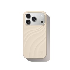 iDeal of Sweden Soft Swirl Silicone MagSafe Back Case priekš Apple iPhone 17 Pro Max / 18 Pro Max - Cloud Dancer - silikona aizmugures apvalks / bampers-vāciņš