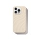 iDeal of Sweden Soft Swirl Silicone MagSafe Back Case priekš Apple iPhone 16 Pro - Cloud Dancer - silikona aizmugures apvalks / bampers-vāciņš