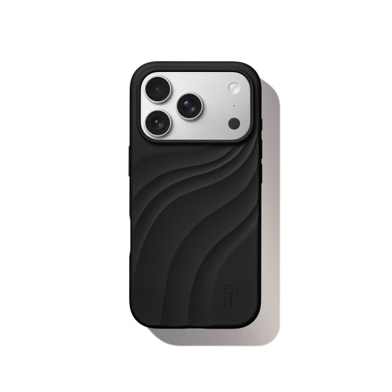 iDeal of Sweden Soft Swirl Silicone MagSafe Back Case priekš Apple iPhone 17 Pro Max / 18 Pro Max - Velvet Black - silikona aizmugures apvalks / bampers-vāciņš