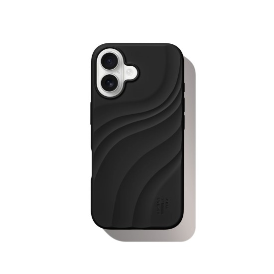 iDeal of Sweden Soft Swirl Silicone MagSafe Back Case priekš Apple iPhone 17 - Velvet Black - silikona aizmugures apvalks / bampers-vāciņš