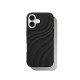 iDeal of Sweden Soft Swirl Silicone MagSafe Back Case priekš Apple iPhone 17 - Velvet Black - silikona aizmugures apvalks / bampers-vāciņš