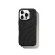 iDeal of Sweden Soft Swirl Silicone MagSafe Back Case priekš Apple iPhone 16 Pro - Velvet Black - silikona aizmugures apvalks / bampers-vāciņš