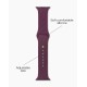 iDeal of Sweden Soft Swirl Silicone S-M Watch Band priekš Apple Watch 38 / 40 / 41 mm / Series 10 / 11 (42mm) - Velvet Plum - silikona siksniņa (josta) priekš pulksteņiem