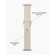 iDeal of Sweden Soft Swirl Silicone S-M Watch Band priekš Apple Watch 38 / 40 / 41 mm / Series 10 / 11 (42mm) - Cloud Dancer - silikona siksniņa (josta) priekš pulksteņiem