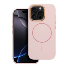 Frame MagSafe Back Case priekš Apple iPhone 12 / 12 Pro - Rozā - matēts silikona aizmugures apvalks / bampers-vāciņš