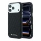 Karl Lagerfeld PU Grained Allover Semi Wrap Magsafe series Back Case KLHMP18XPSKLFOFK priekš Apple iPhone 17 Pro Max / 18 Pro Max - Melns - mākslīgās ādas aizmugures apvalks / bampers-vāciņš