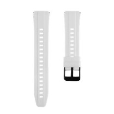18mm Tactical Release Silicone Watch Band - Balts - silikona siksniņas (jostas) priekš pulksteņiem