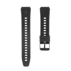 18mm Tactical Release Silicone Watch Band - Melna - silikona siksniņas (jostas) priekš pulksteņiem