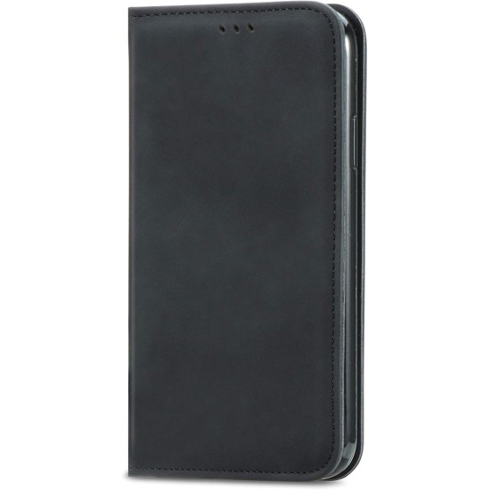 Business Style Book Case priekš Xiaomi Poco X8 Pro - Melns - sāniski atverams mākslīgas ādas maciņš ar stendu