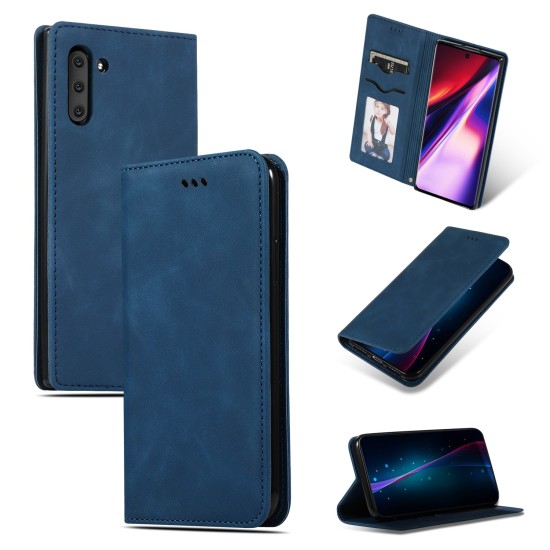 Business Style Book Case priekš Xiaomi Poco X8 Pro - Zils - sāniski atverams mākslīgas ādas maciņš ar stendu