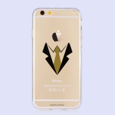 JLW Crystal Series TPU PC Cover Case priekš Apple iPhone 6s Plus / 6 Plus 5.5 inch - Suits Patternt - silikona apvalks (bampers, vāciņš, slim TPU silicone case cover, bumper)