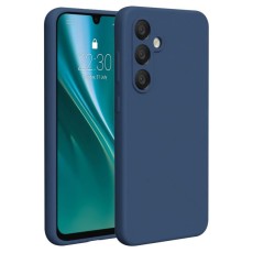 Etteri Silicone Back Case priekš Samsung Galaxy S24 FE 5G S721 - Tumši Zils - silikona aizmugures apvalks / bampers-vāciņš