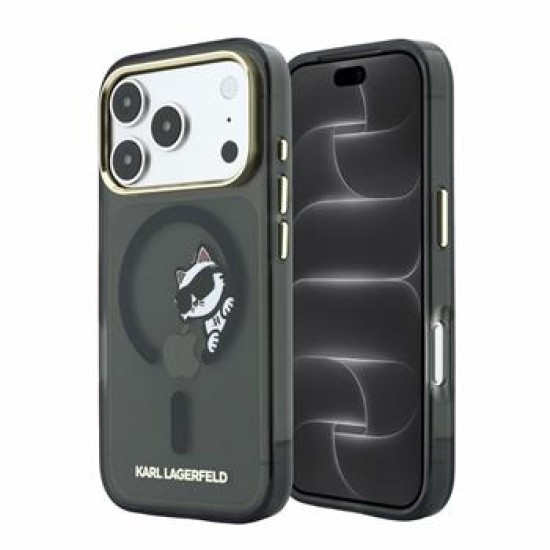 Karl Lagerfeld IML Choupette Peekaboo Magsafe series Back Case KLHMP18X6HCPSCK для Apple iPhone 17 Pro Max / 18 Pro Max - Чёрный - силиконовый-пластиковый чехол-накладка / бампер-крышка