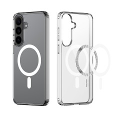 Dux Ducis Clin MagSafe Back Case priekš Samsung Galaxy S26 FE 5G S741 - Caurspīdīgs - silikona-plastikāta aizmugures apvalks / bampers-vāciņš