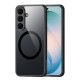 Dux Ducis Aimo Back Case with MagSafe priekš Samsung Galaxy S26 FE 5G S741 - Caurspīdīgs / Melns - triecienizturīgs silikona-plastikāta aizmugures apvalks / bampers-vāciņš