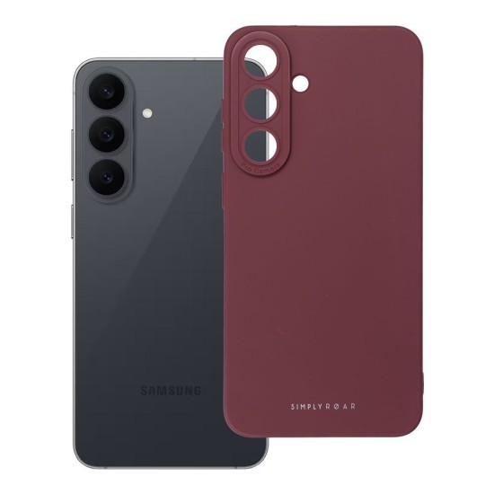 Roar Luna Back Case priekš Samsung Galaxy S26 FE 5G S741 / S25 FE 5G S731 - Sarkans - silikona aizmugures apvalks / bampers-vāciņš