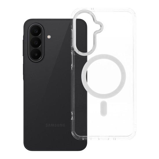 Clear Hybrid MagSafe Back Case для Samsung Galaxy A16 4G A165 / A16 5G A166 - Прозрачный - силиконовая-пластиковая накладка / бампер-крышка