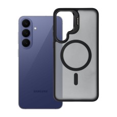 Forcell F-Protect Shadow Stand Premium Back Case with MagSafe priekš Samsung Galaxy S26 FE 5G S741 - Melns - silikona-plastikāta aizmugures apvalks / bampers-vāciņš