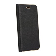 Luna Book Gold Case priekš Samsung Galaxy A26 5G A266 - Melns - sāniski atverams maciņš ar magnētu un stendu