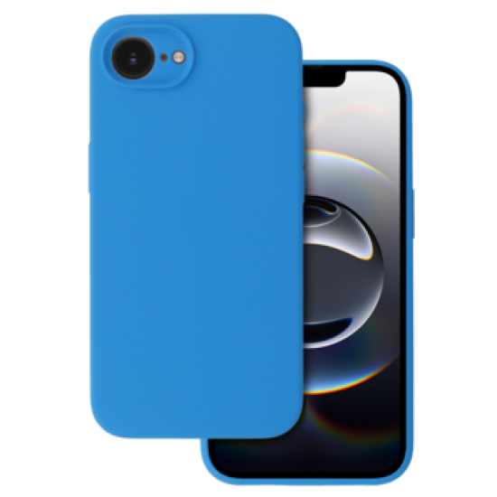Silicone Lite Back Case для Apple iPhone 16e / 17e - Синий - матовая силиконовая накладка / бампер-крышка