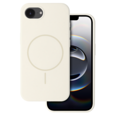 Silicone Thin Mag Case with MagSafe priekš Apple iPhone 16e / 17e - Bēšs - silikona aizmugures apvalks / bampers-vāciņš