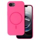 Silicone Thin Mag Case with MagSafe priekš Apple iPhone 16e / 17e - Розовый - силиконовый чехол-накладка / бампер-крышкa