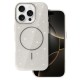 Glitter Thin Magsafe Back Case для Apple iPhone 16e / 17e - Серый - силиконовый чехол-накладка / бампер крышка