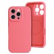OEM Silicone Back Case with MagSafe (Microfiber Soft Touch) для Apple iPhone 16e / 17e - Розовый - матовая силиконовая накладка / бампер