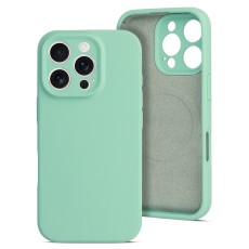 OEM Silicone Back Case with MagSafe (Microfiber Soft Touch) priekš Apple iPhone 16e / 17e - Tirkīzs - matēts silikona aizmugures apvalks